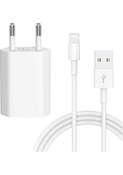 Iphone 7 7s Plus Uyumlu Kablo + Adaptör Şarj Aleti Seti