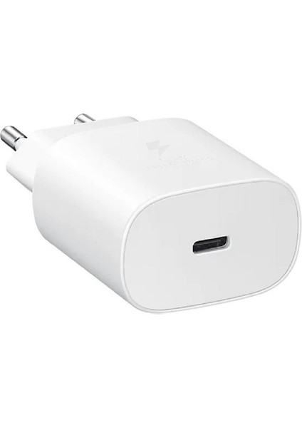 Samsung Galaxy S21 Ultra 5g Type-C Fast Şarj Adaptörü 25W Beyaz