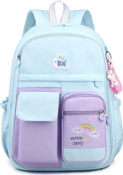 Ilkokul Çocukları Için Okul Çantası-Çizgi Film Tarafı Açık Kapı Sırt Çantası-Omurgayı Korur (Yurt Dışından)