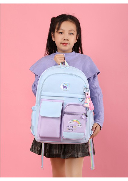 Ilkokul Çocukları Için Okul Çantası-Çizgi Film Tarafı Açık Kapı Sırt Çantası-Omurgayı Korur (Yurt Dışından) fiyatları