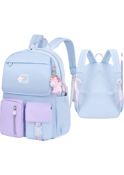 Ilkokul Okul Çantası-Kız Sırt Çantası-Aşınmaya Dayanıklı, Hafif, Omurgayı Korur (Yurt Dışından)