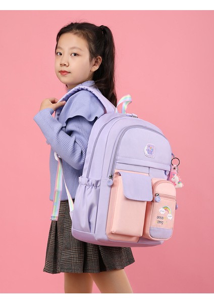 Ilkokul Çocukları Için Okul Çantası-Çizgi Film Tarafı Açık Kapı Sırt Çantası-Omurgayı Korur (Yurt Dışından) fiyatları