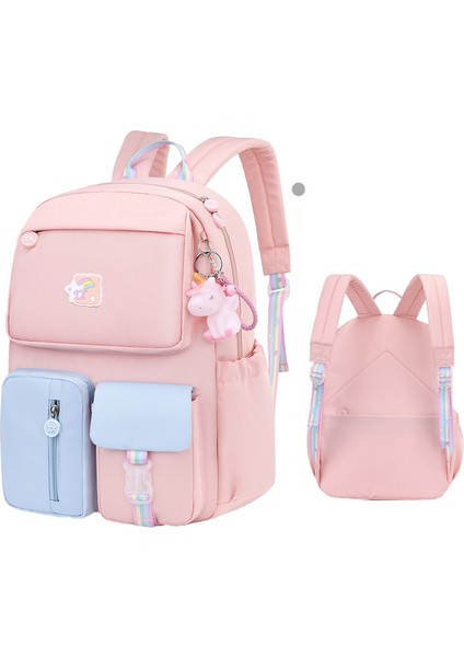 Ilkokul Okul Çantası-Kız Sırt Çantası-Aşınmaya Dayanıklı, Hafif, Omurgayı Korur (Yurt Dışından)