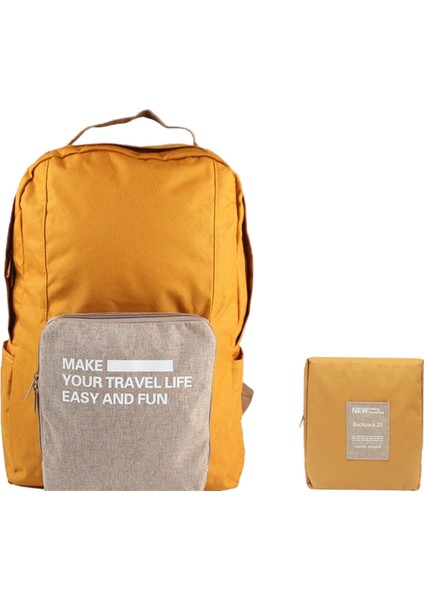 Hafif Su Geçirmez Katlanır Omuz Sırt Çantası-Moda Öğrenci Çantası-Açık Çok Fonksiyonlu Seyahat Çantası-Dağcılık Çantası (Yurt Dışından)