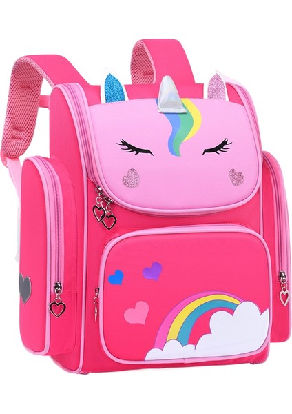 Su Geçirmez Aşınmaya Dayanıklı Sevimli Karikatür Öğrenci Okul Çantası-Büyük Kapasiteli Çocuk Sırt Çantası (Yurt Dışından)
