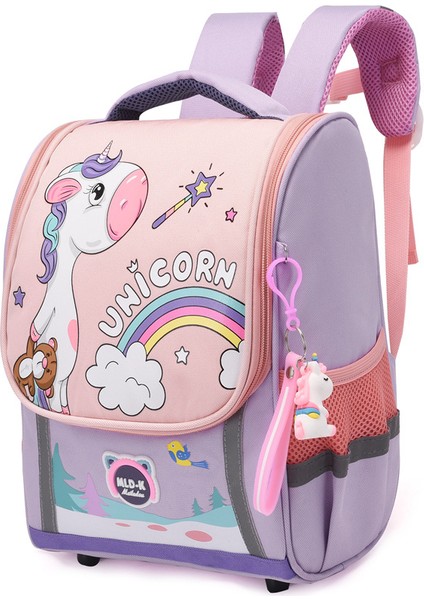 Aşınmaya Dayanıklı Anaokulu Okul Çantası-Çizgi Film Sevimli Çocuk Omuz Çantası-Omurga Öğrenci Okul Çantası (Yurt Dışından)