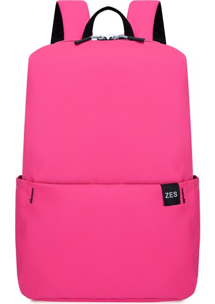 Düz Renk Sırt Çantası Küçük Sırt Çantası Sevimli Öğrenci Okul Çantası (Yurt Dışından)