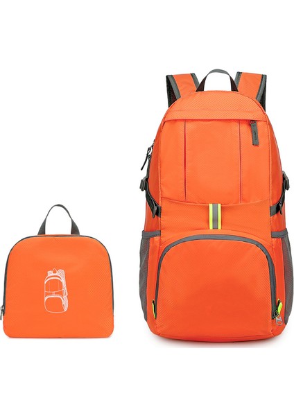 Ultra Hafif Taşınabilir Açık Sırt Çantası-Gündelik Seyahat Spor Çantası-Katlanır Saklama Sırt Çantası-Su Geçirmez Naylon Dağcılık Çantası (Yurt Dışından)