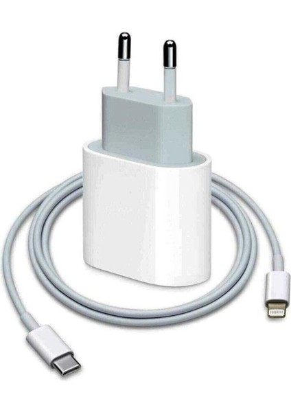 Macbook Ipad Iphonex / 12 - Mini Uyumlu 20W Adaptör Kablo Usb-C Pd Hızlı Şarj Aleti