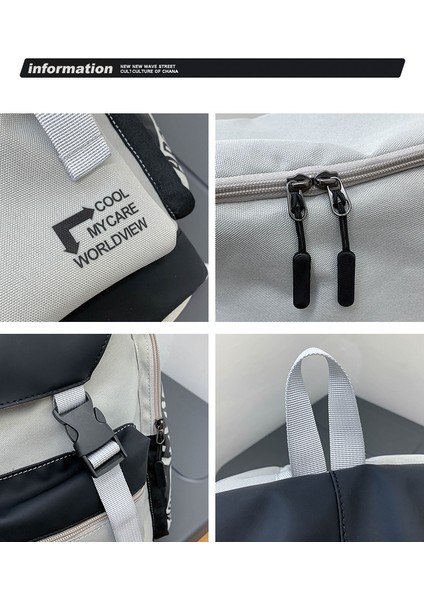 Moda Aşınmaya Dayanıklı Günlük Rahat Sırt Çantası Okul Çantası Takım Açık Seyahat Sırt Çantası (Yurt Dışından) modelleri