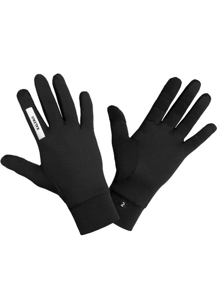 Kiprun Yetişkin Koşu Dokunmatik Eldiven - Siyah - Kiprun Warm 100 v2