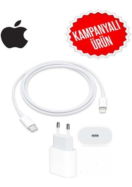 Macbook Ipad Iphone 11 / 12 - Pro Max Mini Uyumlu 20W Adaptör Kablo Usb-C Pd Hızlı Şarj Aleti