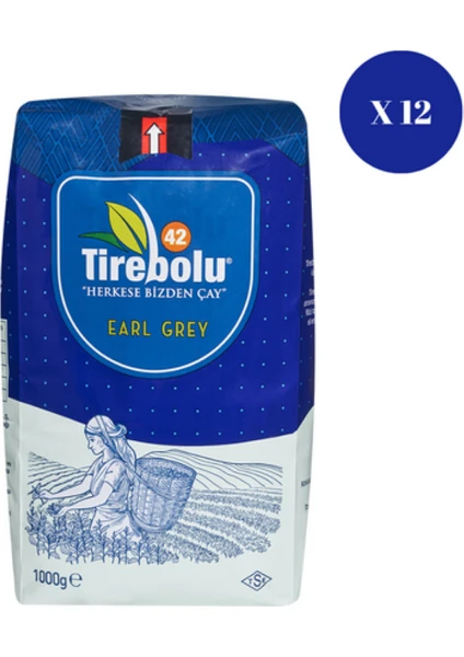 Tirebolu 42  Earl Grey Çay 1000 gr x 12