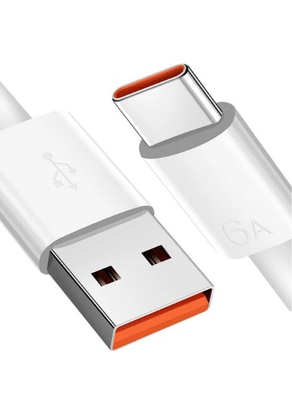 Şarj Kablosu 6 Amper Type-C USB Hızlı Sarj