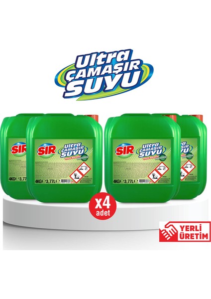 Ultra Çamaşır Suyu 4 kg x 4 Adet