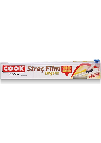 Streç Film 30 cm x 100 M + Kayar Bıçak 2'li