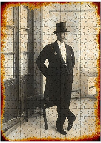 Ahşap Mdf Puzzle Yapboz Mustafa Kemal Atatürk 255 Parça 35*50 cm