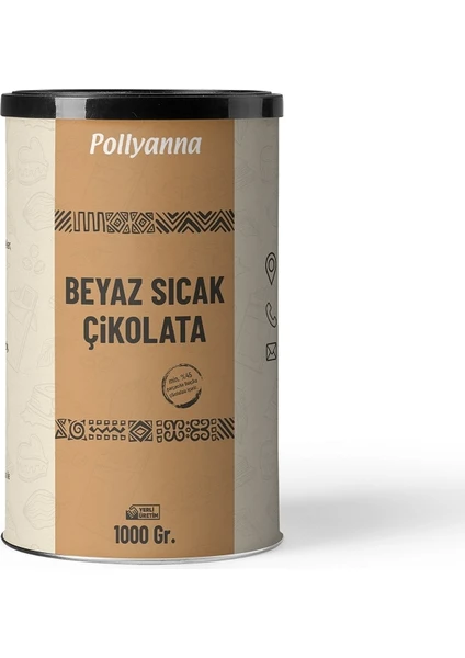 Callebaut Pollyanna Beyaz Parçacıklı Sıcak Çikolata 1 kg