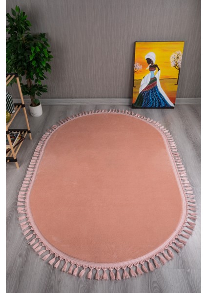 Modern Dekoratif Örgü Saçaklı Simirna Peluş Halı Yolluk fiyatları