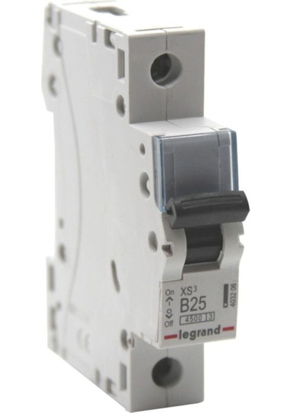 Monofaze 1X25A B Tipi Otomatik Sigorta 4,5ka 403206