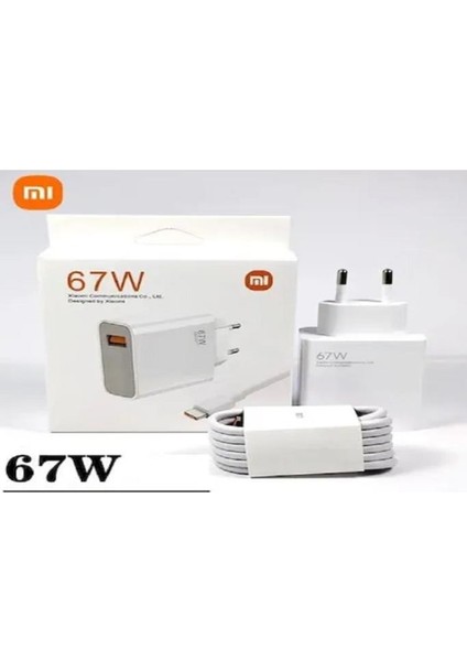 Xiaomi Turbo Xiaomi 67W Şarj Aleti + Type-C Kablo modelleri