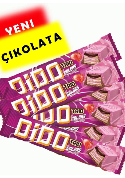 Dido Trio Colors Çilekli 36,5 gr x 24 Adet