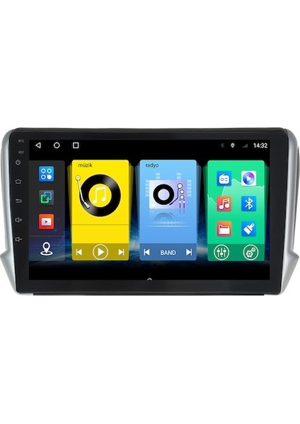 Peugeot 208-2008 Android 6gb Ram 128GB Rom 8 Çekirdek Carplay Multimedya