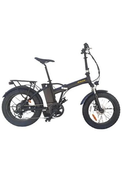 E-Folding F2 Katlanır Elektrikli Bisiklet Siyah-Sarı