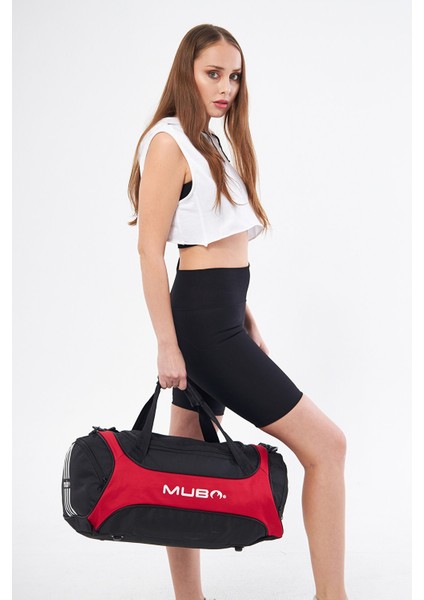 Orijinal Unisex 3 Bölmeli Önü Fermuarlı Uzun Askılı Geniş Hacimli Seyahat Fitness Spor Çantası 041