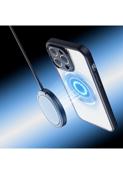 iPhone 12 Pro Max Aimo Series Mag Safe Premium Buzlu Sert Pc-Tpu Kılıf fırsatları