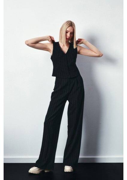 Düğmeli Yelek - Siyah modelleri