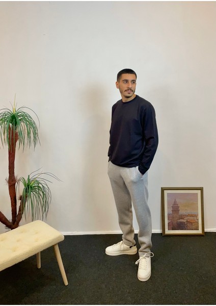 Erkek Içi Polarlı 3 Iplik Kalın Eşofman Altı SPR24EA95 modelleri