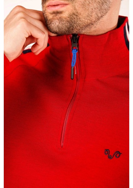 Noyan Yarım Fermuarlı Yün Erkek Kazak modelleri