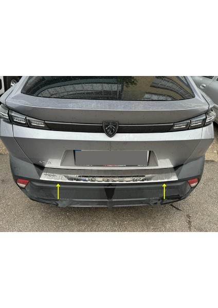 Peugeot 408 Krom Set 2022> 6 Parça Paslanmaz Çelik (Yan Kapı Çıtası + Arka Tampon + Bagaj Iç Eşiği)