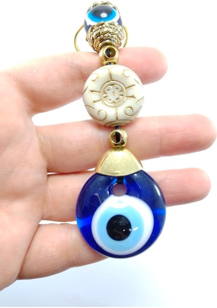 Nazar Boncuğu Anahtarlık / Araba Dikiz Ayna Süsü El Yapımı Cam Hediyelik Aksesuar fiyatları