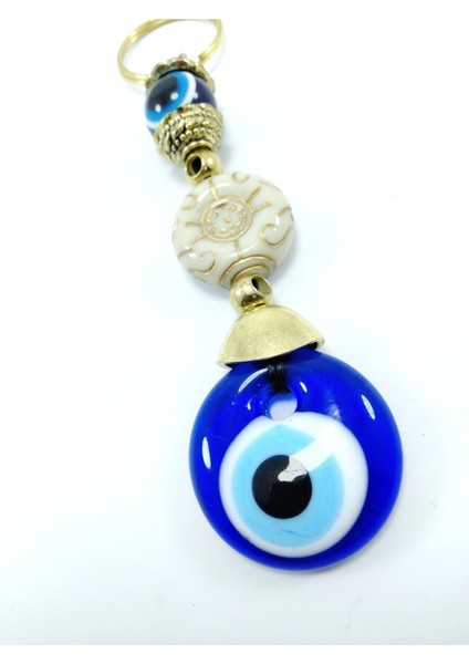 Nazar Boncuğu Anahtarlık / Araba Dikiz Ayna Süsü El Yapımı Cam Hediyelik Aksesuar fırsatları