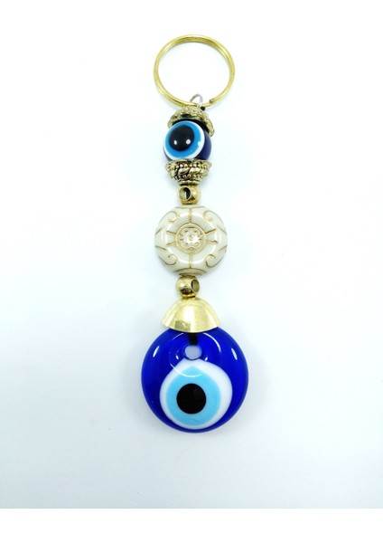 Nazar Boncuğu Anahtarlık / Araba Dikiz Ayna Süsü El Yapımı Cam Hediyelik Aksesuar indirimleri