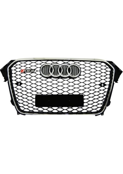 Audi A4 2012-2016 Uyumlu Rs4 Plastik Siyah-Krom Panjur