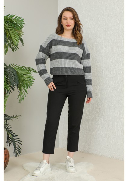 Çizgili Triko Kazak fırsatları