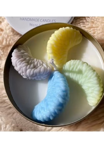 4'lü Mandalina Limon Dilimi Silikon Kalıp K-1253, Kokulu Taş Sabun Alçı Mum Kalıbı fırsatları
