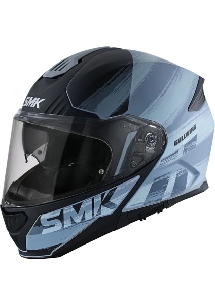 Kask Smk MA626 Gullwing Tourleader Çene Açılır Gri/siyah