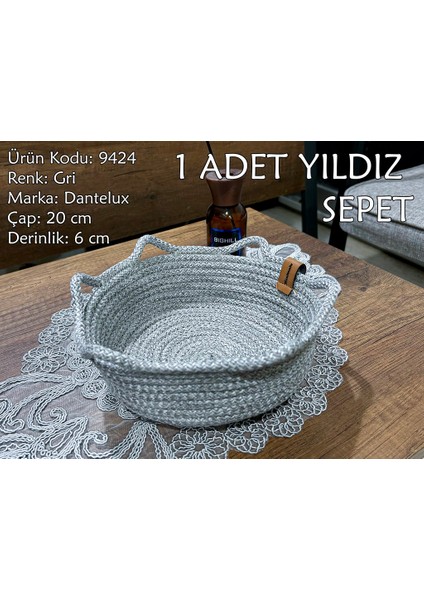 Yıldız Natural Sepet 9424-C05 Gri