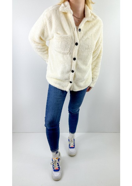 Krem Rengi Peluş Ceket fiyatları