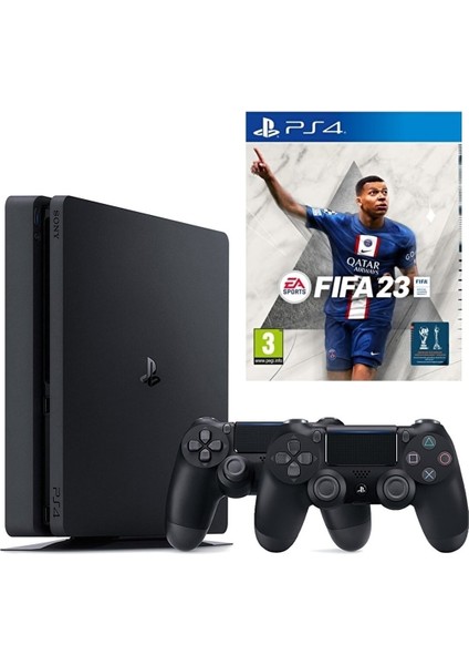 Playstation 4 Slim + 2.Dualshock + Ps4 Fifa 23