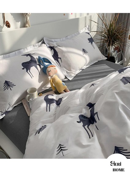 New Year Çarşaflı Çift Kişilik Nevresim Takımı RENGEYİK08894889688