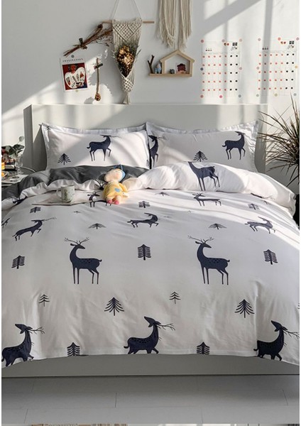 New Year Çarşaflı Çift Kişilik Nevresim Takımı RENGEYİK08894889688 indirimleri