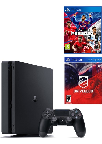Playstation 4 Slim 500 GB + Ps4 Pes 2020 + Ps4 Driveclub
