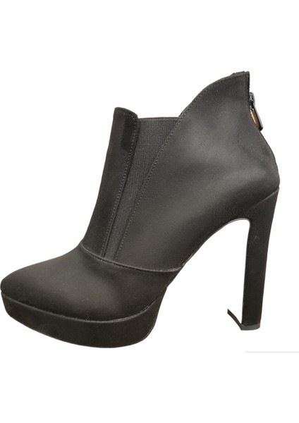 23BK06.611 Platform Topuk Süet Klasik Abiye Kadın Bot