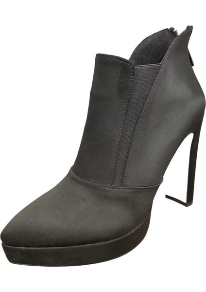 23BK06.611 Platform Topuk Süet Klasik Abiye Kadın Bot fiyatları