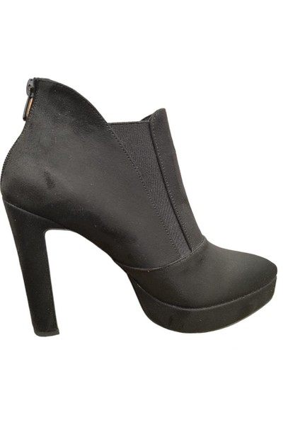 23BK06.611 Platform Topuk Süet Klasik Abiye Kadın Bot modelleri